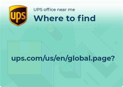 Shipping Success Find the Nearest UPS Office for Expert Help