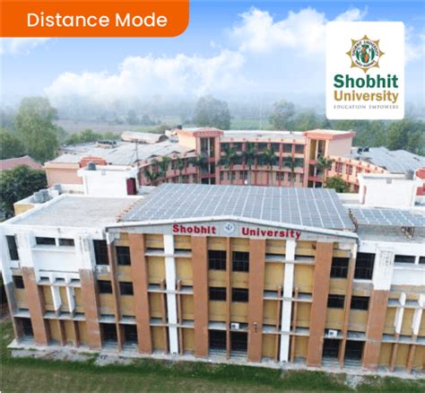 Shobhit Distance University Admission Open - BBA, BCom, MCom