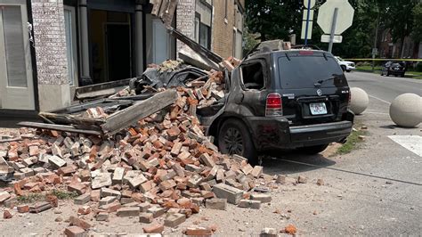 Shocking: Car Crashes into Building