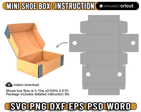 Step into Crafting Heaven with our Shoe Box SVG Free: A DIY Delight!