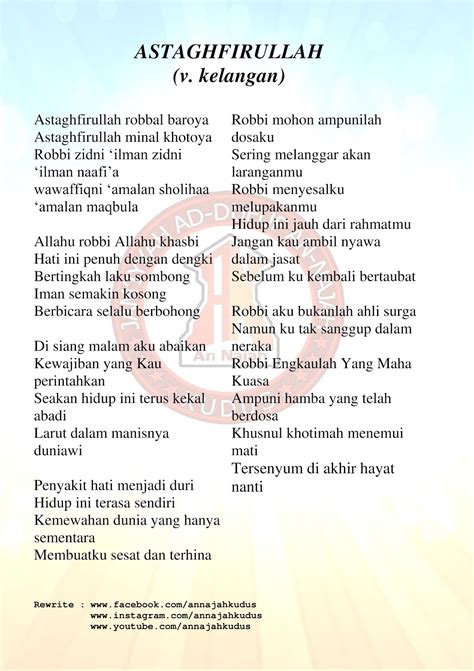Sholawat Astaghfirullah Versi Jawa: Lirik dan Terjemahannya