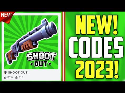 Shoot Out Codes - Roblox - June 2023 -
