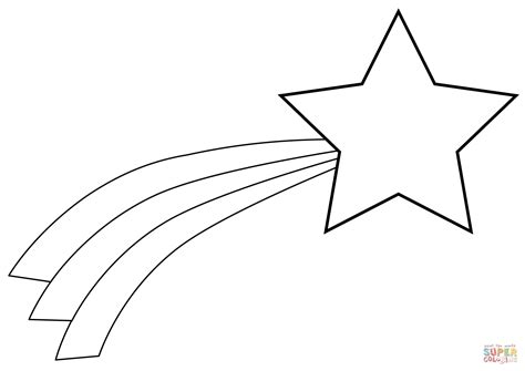 Shooting Star Coloring Page