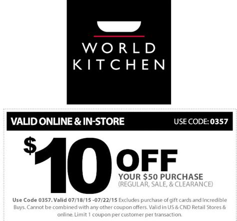 Unleash Kitchen Delights with Exclusive Shop World Kitchen Coupon Codes