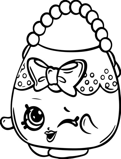 Shopkin Coloring Page