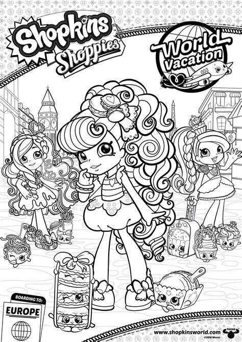 Shopkins Coloring Pages Shoppies