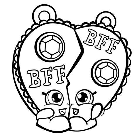 Shopkins Kleurplaat Bff