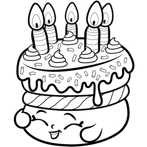 Shopkins Printable Coloring Page