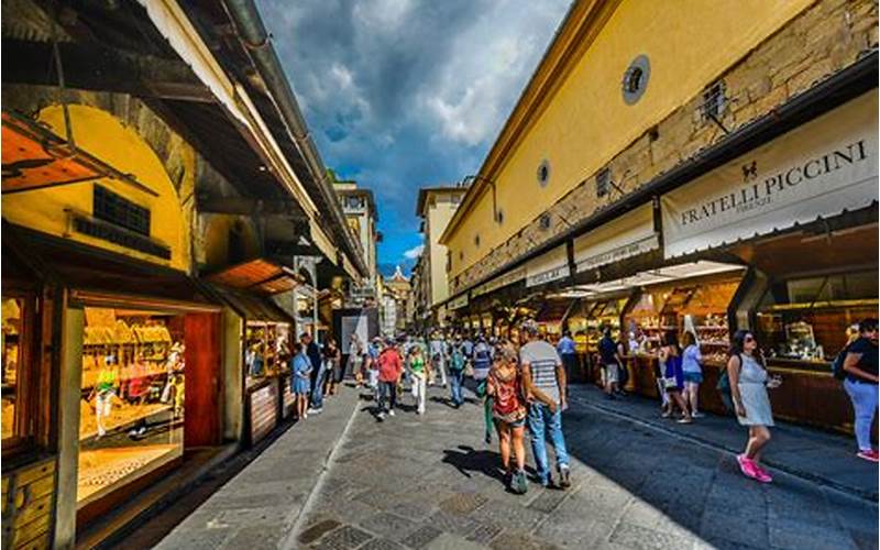 Shops On Ponte Vecchio Bridge
