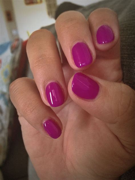 gelish nails pinknails short rosegoldglitter