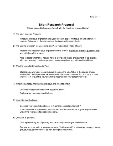 Professional Project Proposal Templates E1 90 85 Templatelab Short Example