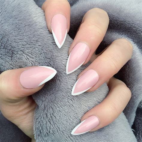Short Stiletto Nails Pink And White: The Perfect Combination