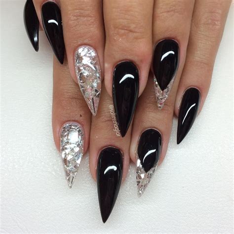 Short Stiletto Nails Silver: A Trending Nail Art In 2023