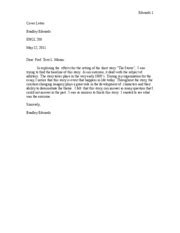 Short Story Cover Letter Example