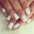 Short White Nails With Design