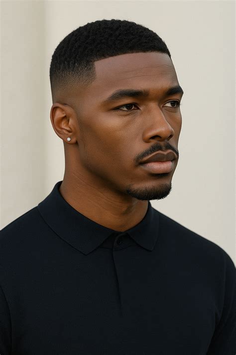 Short & Textured Men in Black Current Look