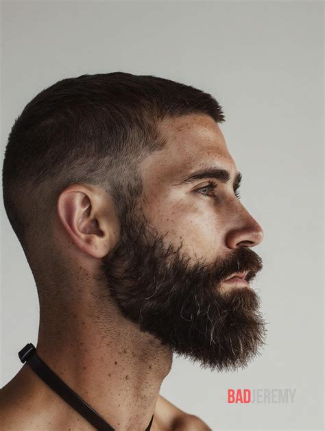Short Beard Side Profile