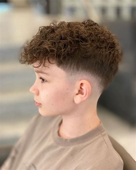 Short Curly Hair Boy Cut