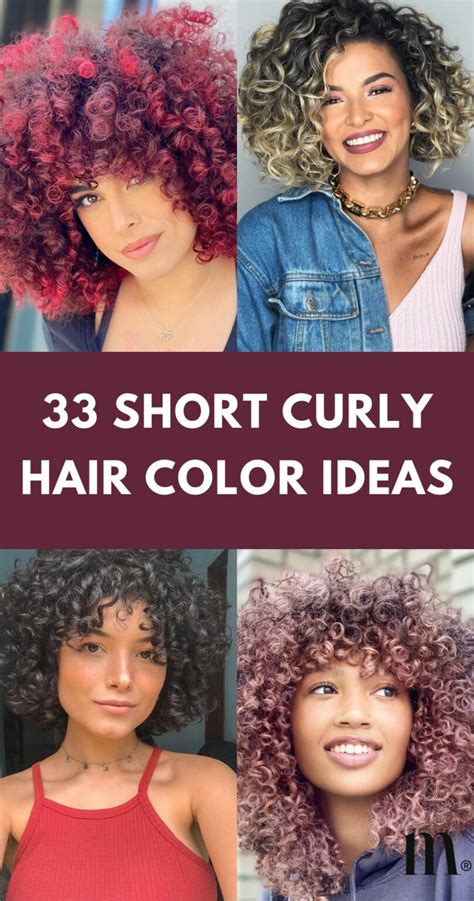 Short Curly Hair Color Ideas