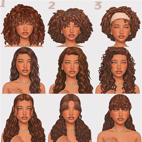 Short Curly Hair Sims 4 Cc