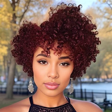 Short Curly Red Hair Wigs