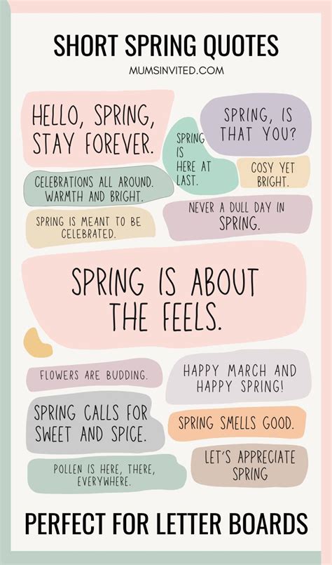 Short Cute Short Spring Quotes