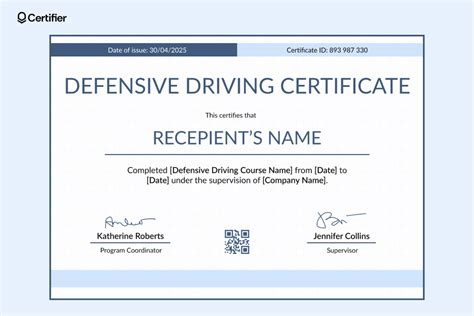 Short Defensive Driving Course Online With Free Printable Certificate Texas