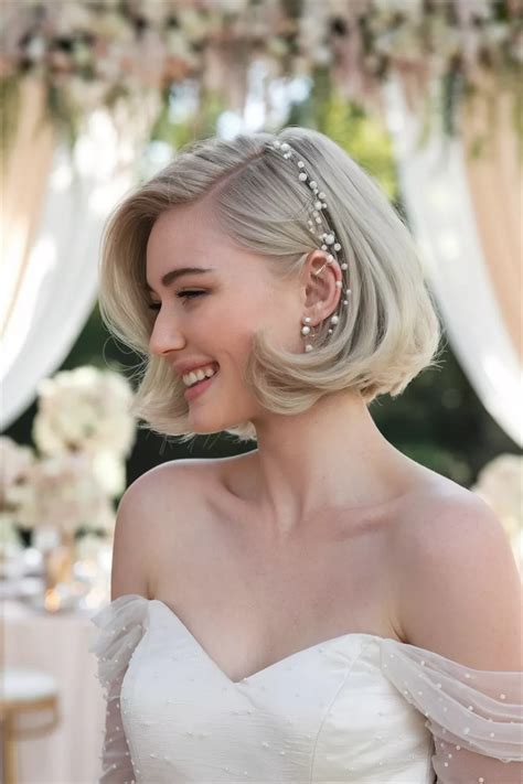 Short Hair Style For Weddings
