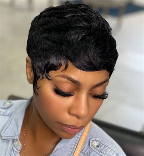 Short Hair Style With Weave
