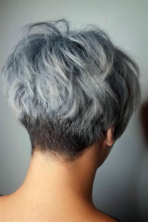 Short Hair Styles In Grey