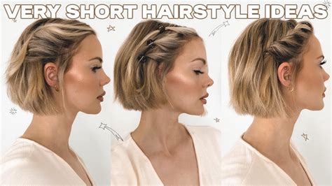 Short Hair Tutorials Hairstyle For Women Easy Updos For Short Hair
Tutorials