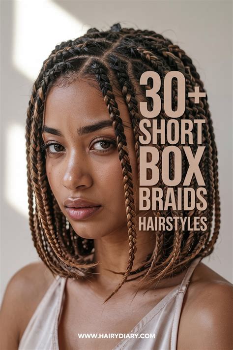 Short Haircut With Box Braids