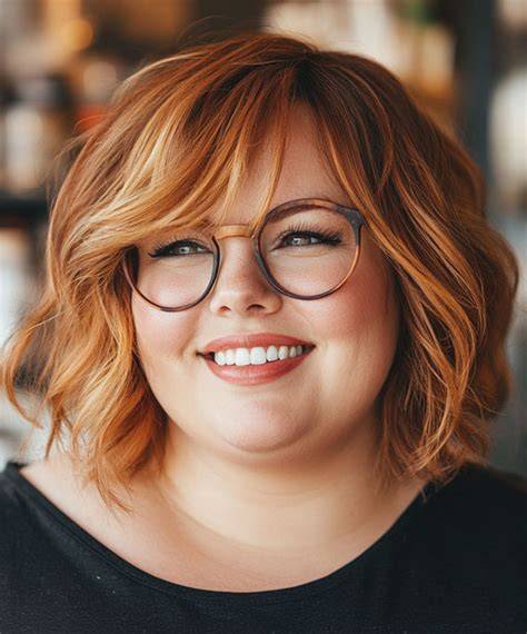 Short Haircuts For Big Heads Female Wavy Haircut