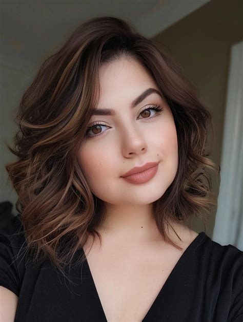 Short Hairstyle Round Chubby Face