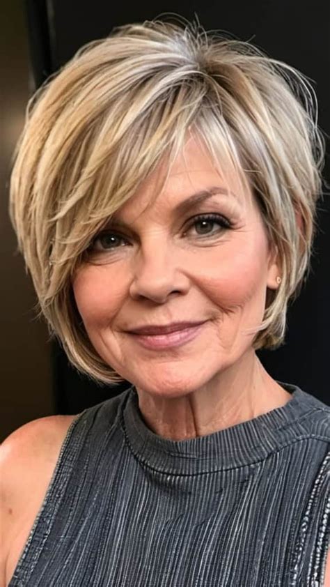 Short Hairstyles For Round Faces Over 50