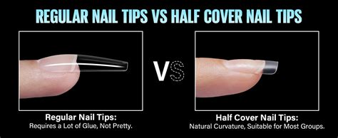 Short Half Cover Nail Tips