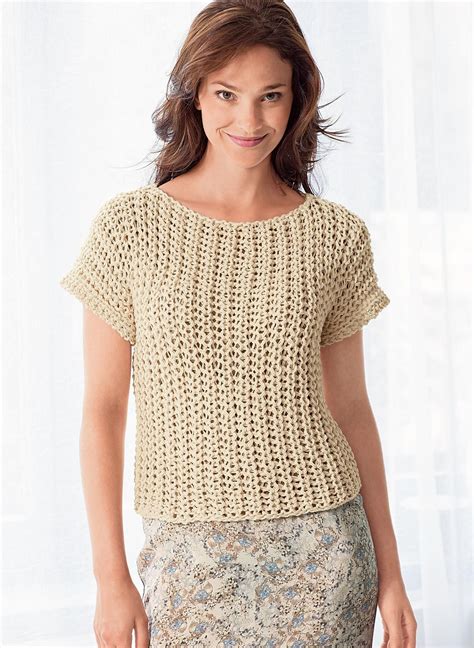 Short Sleeve Crochet Top