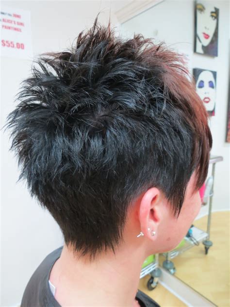 Short Spiky Hairstyles Back View Simple Short Hair Color Trends