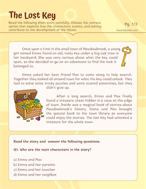 Short Stories For Fifth Graders Printable