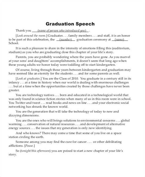 Short Thank You Speech For Graduation