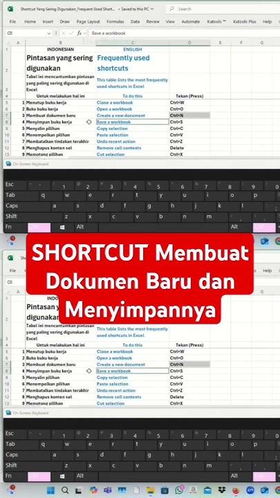 Shortcut Membuka Dokumen