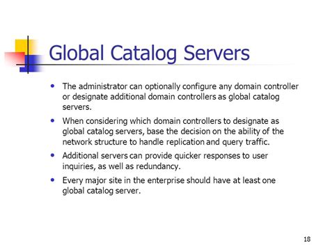 Should All Domain Controllers Be Global Catalog Servers