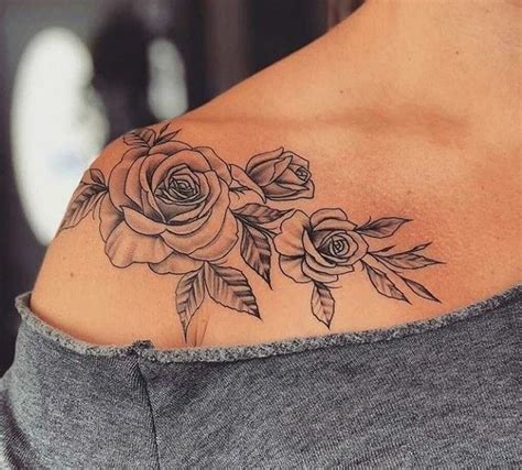 shoulder rose tattoo Tumblr