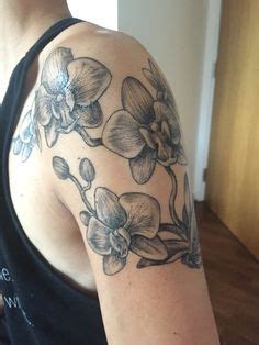 Shoulder Cattleya Tattoo