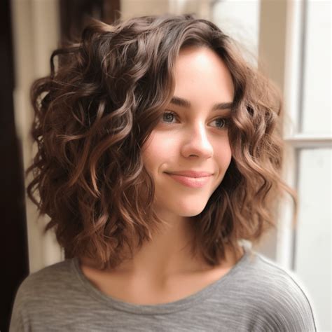 Shoulder Length Lob Curly Hair