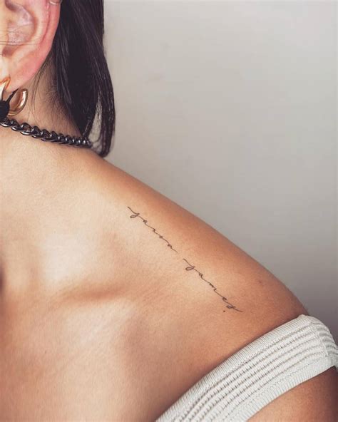 Shoulder Name Tattoo Placement