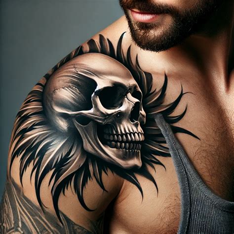 Shoulder Tattoos Skull