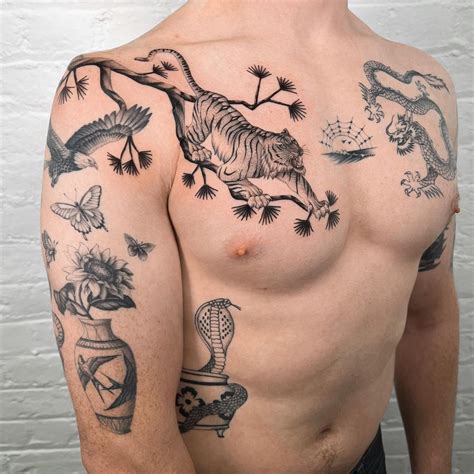 Shoulderback Tattoos For Guys