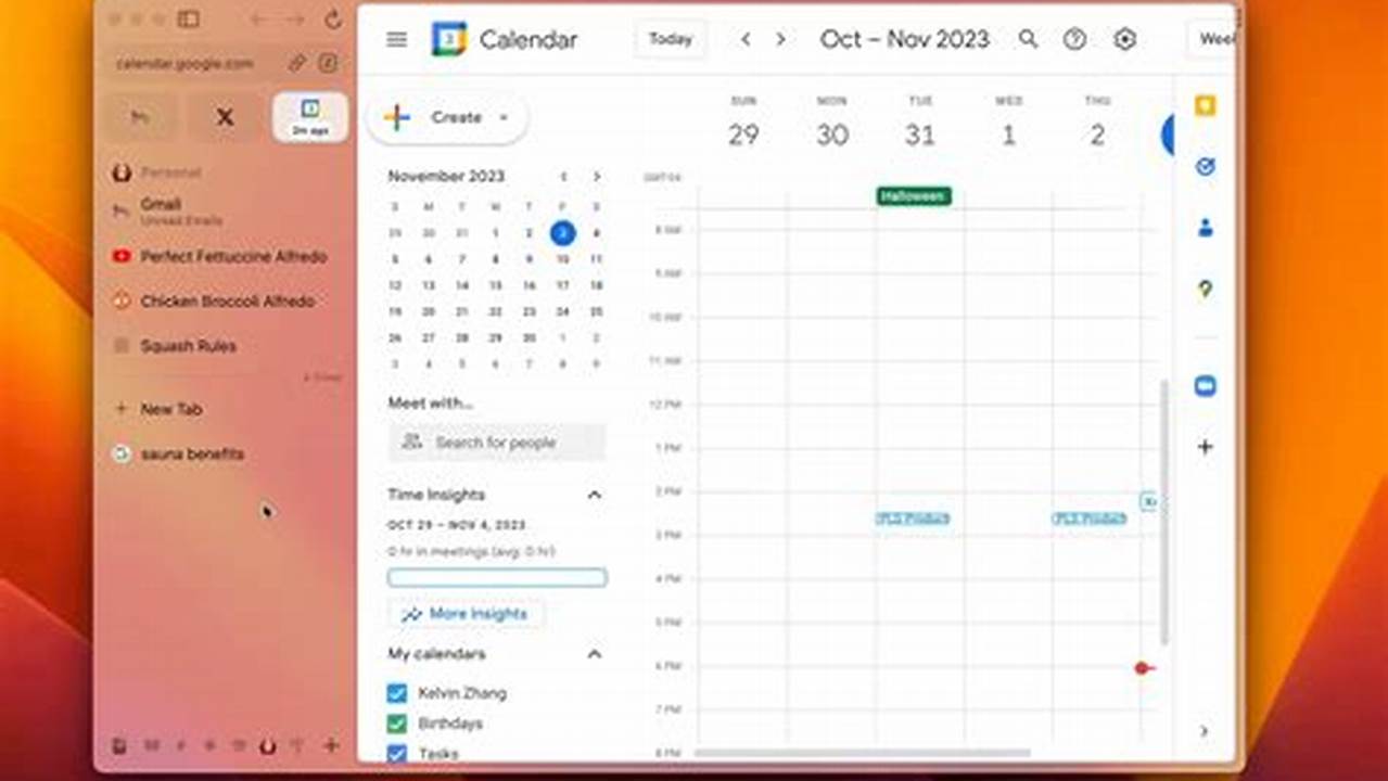 Show Hidden Calendar Google