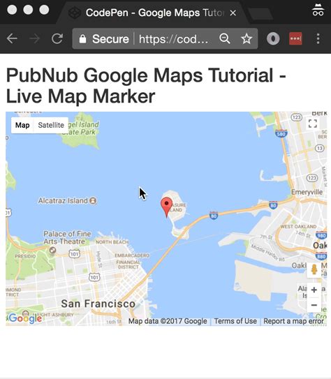 Show Address On Google Map Javascript